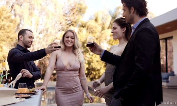 Выпили за предстоящий опыт и взяли за руку жену друга.